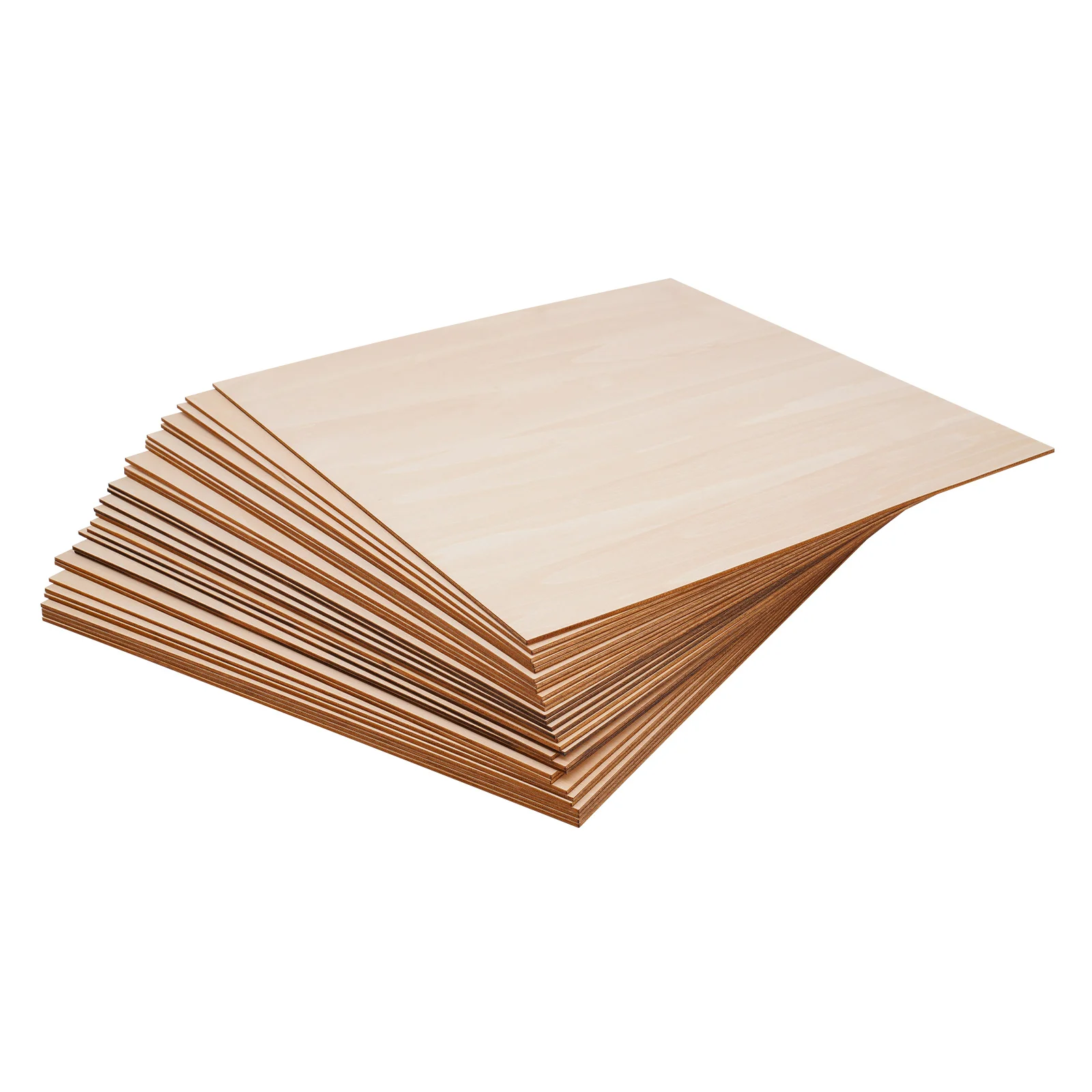 30-pack lindehoutplaten, 40 * 40 cm, 3 mm lindehout multiplexplaten met gladde oppervlakken, onafgewerkte houten planken voor doe-het-zelf