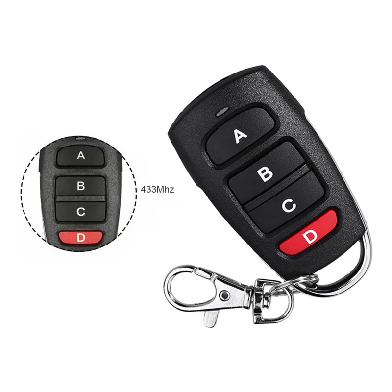 Remote Control Key 433Mhz Transmitter Cloning Duplicated Copy Learning Fix Rolling Code for Electric Garage Door Car