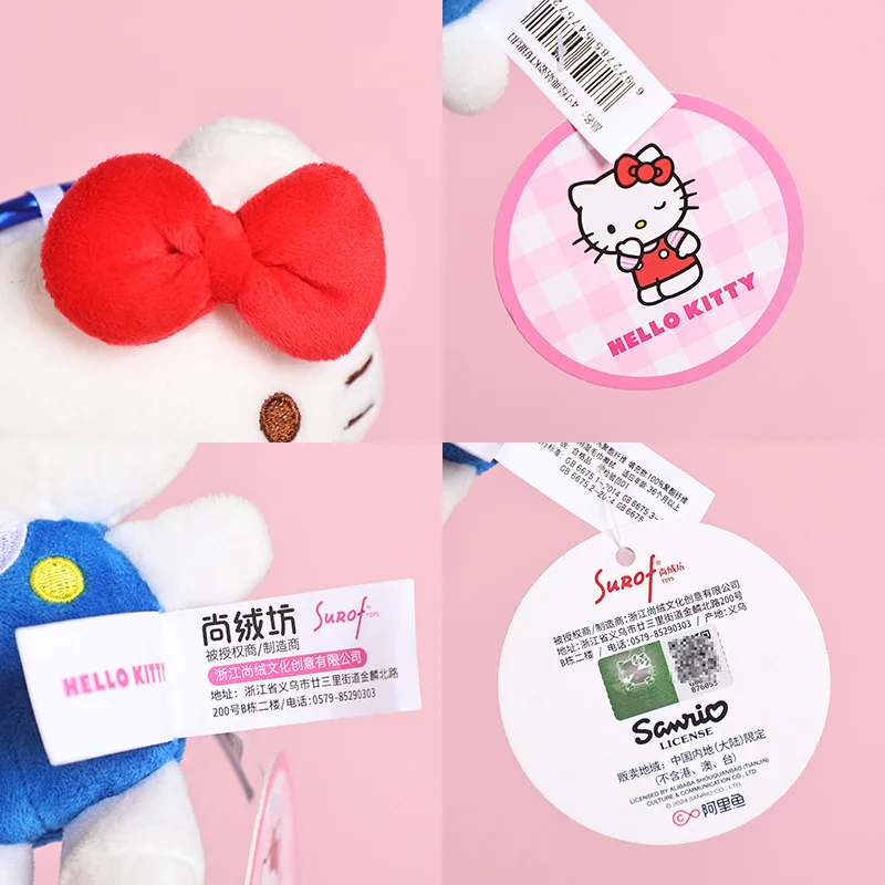 Miniso حقيقية سانريو hellokitty لطيف KT القط سلسلة مفاتيح من الكرتون قلادة كاتي القط المدرسية شنقا حلية قلادة