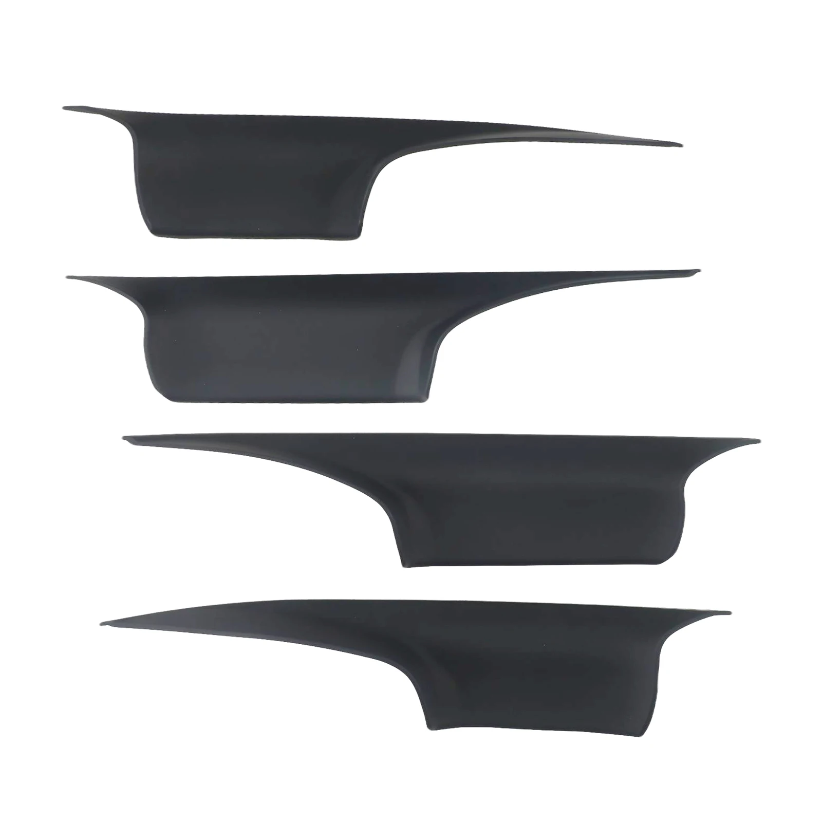 4 قطعة أغطية مقبض سحب باب السيارة 51419115501 لسيارات BMW 7 'F01 F02 2008-2015 مقبض أمامي داخلي للسيارة غطاء أسود #4