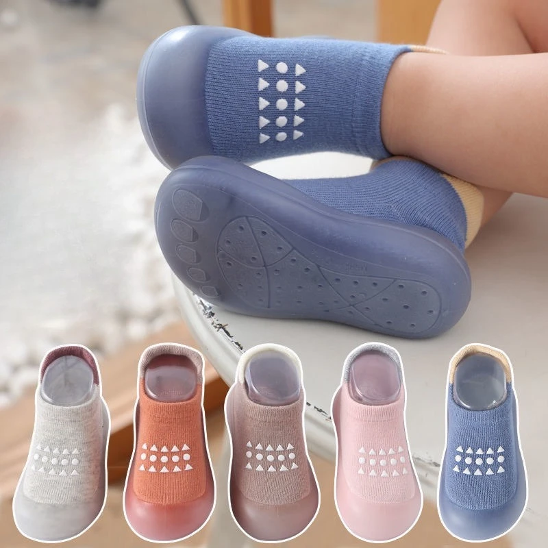 Summer New Combed Cotton Anti slip and Breathable Children's Soft Sole Shoes Baby Walking Shoes Mesh Faced Baby Floor Socks