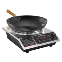 Lecon Chef Induktionskochplatte mit Wok, 3500W Einzelinduktionskochfeld, Kochplatten, 60 KG Tragkraft