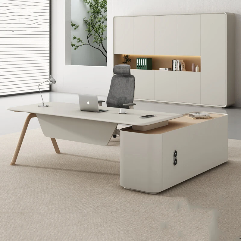 Display Design Office Desk Luxury Drawer Standing Gaming Computer Modern Office Desk Study Meuble Bureau Commercial Furniture