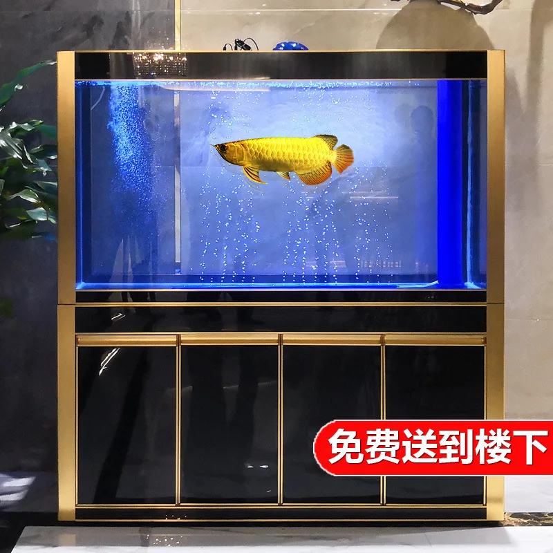 

Ultra-white ecological fish tank aquarium glass medium-sized rectangular living room household filter under 1.2 meters large cus