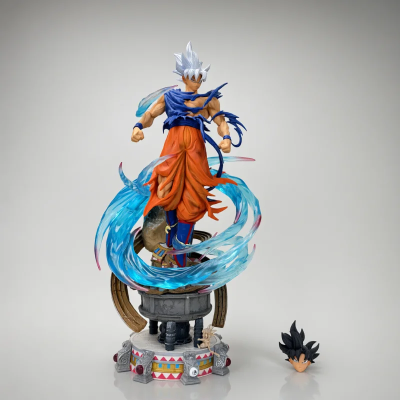 50cm Dragon Ball Handmade Anime Ornament Cloud Up Wukong Model Doll Statue Gift Landscape Assembly Doll