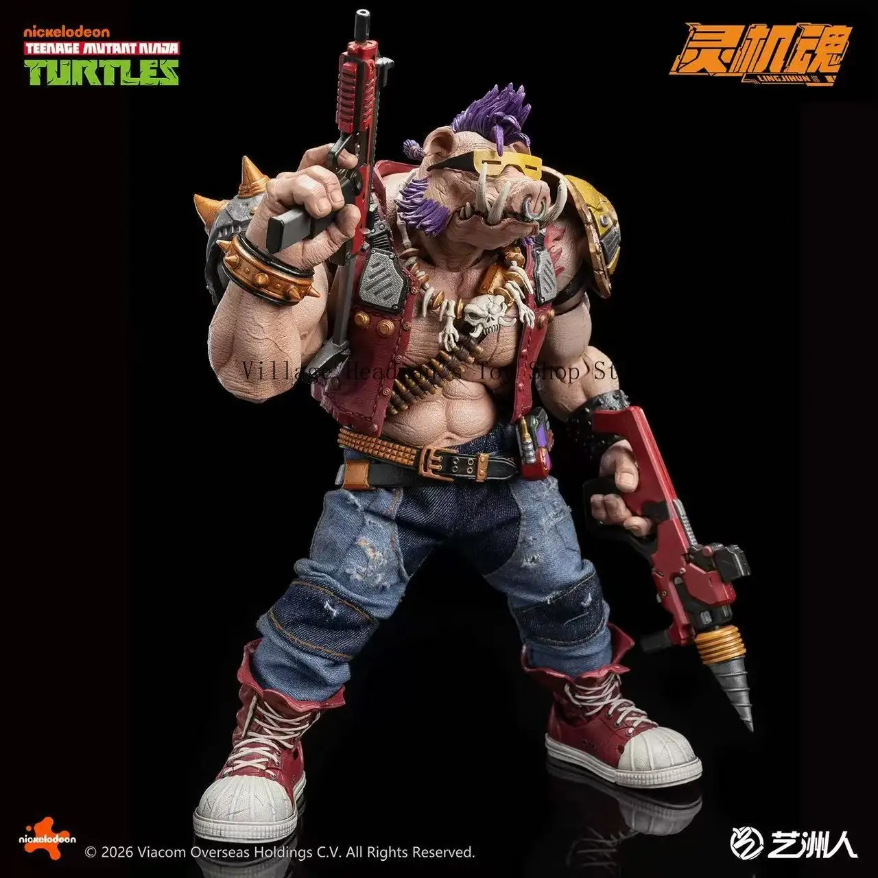 In Stock Soul Spirit Teenage Mutant Ninja Turtles Bebop & Rocksteady Action Figure Model Trendy Toys Gift  Collectibles - view 5