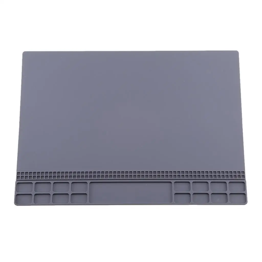 Flexible Silicone Repair Mat Large Heat Resistant Insulation Maintenance Pad Non Slip Platform for Electronic Workshop