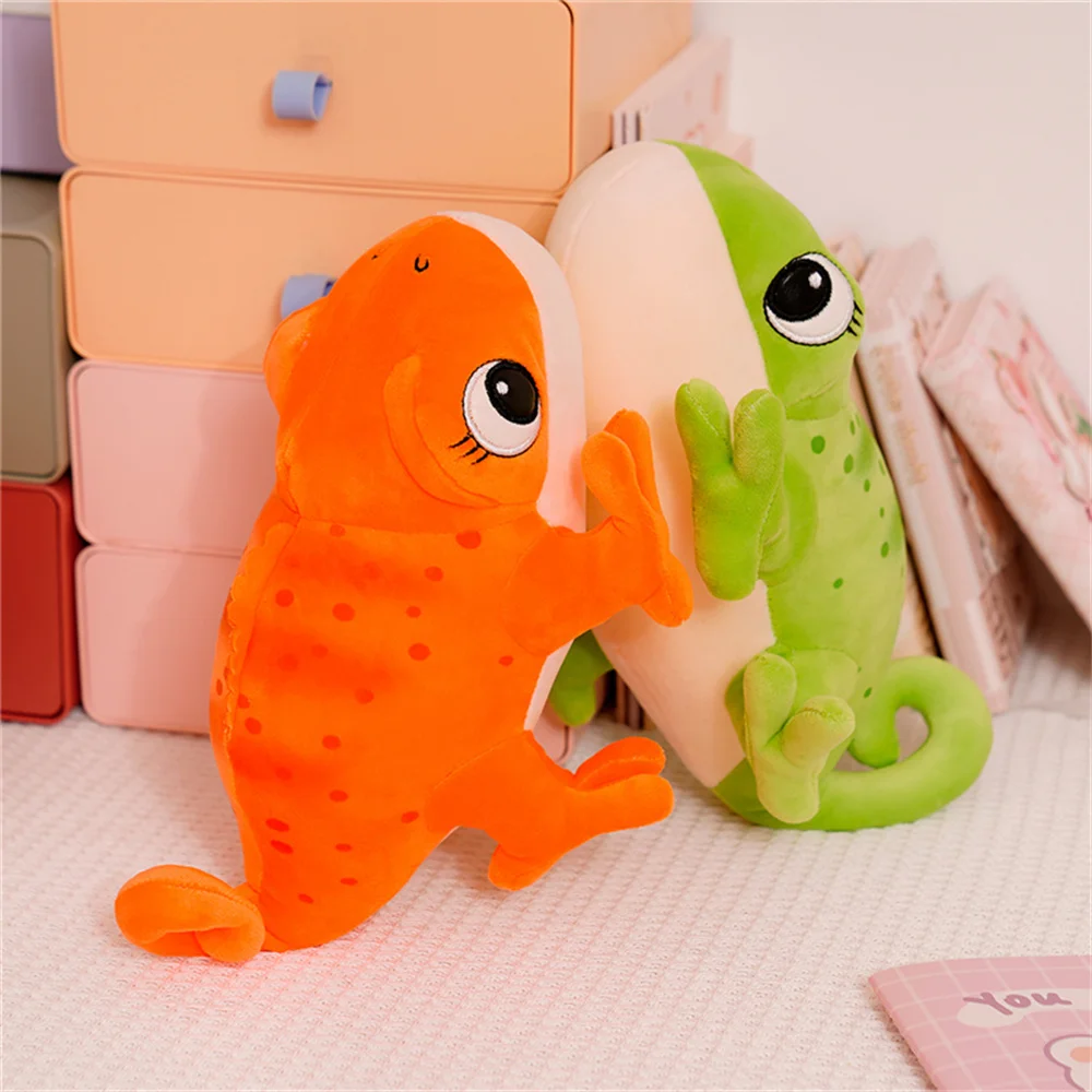 1PC 30cm Cartoon Echt Wie Eidechse Und Chamäleon Plüsch Spielzeug Kreative Simulation Tier Reptil Gefüllte Kissen Geschenke für Kinder