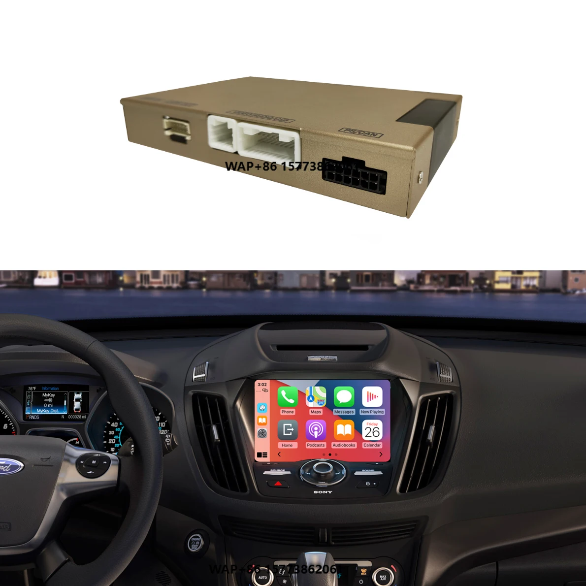 

Road Top Auto Electronics Wireless Carplay & Android Auto CarPlay Decoder Box for F-Escape
