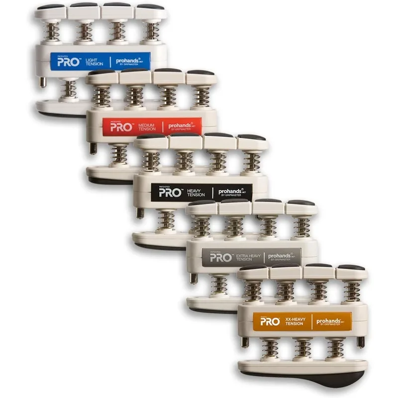 

PRO Hand Exerciser, Finger Exerciser (Hand Grip Strengthener), Spring-Loaded, Finger-Piston System, Isolate