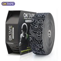 OK TAPE PRO 31,5 M x 5 CM cinta de kinesiología a granel 31,5 M, cinta terapéutica de kinesiología sin látex elástico Original, alivio del dolor en el gimnasio