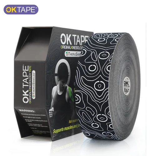 OK TAPE PRO 31,5 M x 5 CM cinta de kinesiología a granel 31,5 M, cinta terapéutica de kinesiología sin látex elástico Original, alivio del dolor en el gimnasio