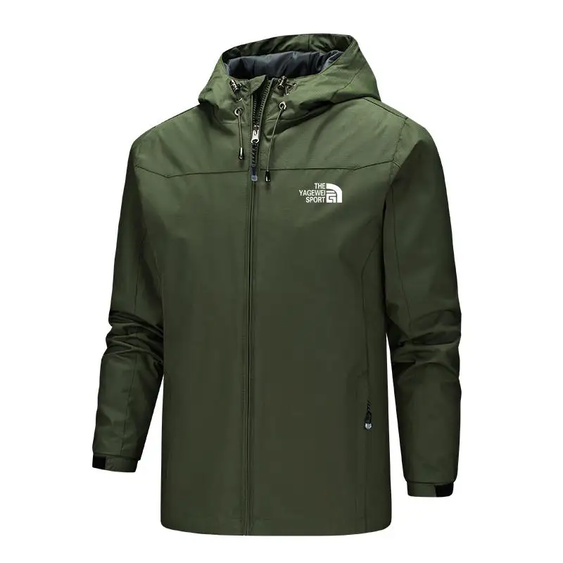 

Autumn Winter Lightweight Men;s Jacket with Hood with Waterproof and Windproof Zipper Outdoor Fashion Men Sports Jacket Jacket