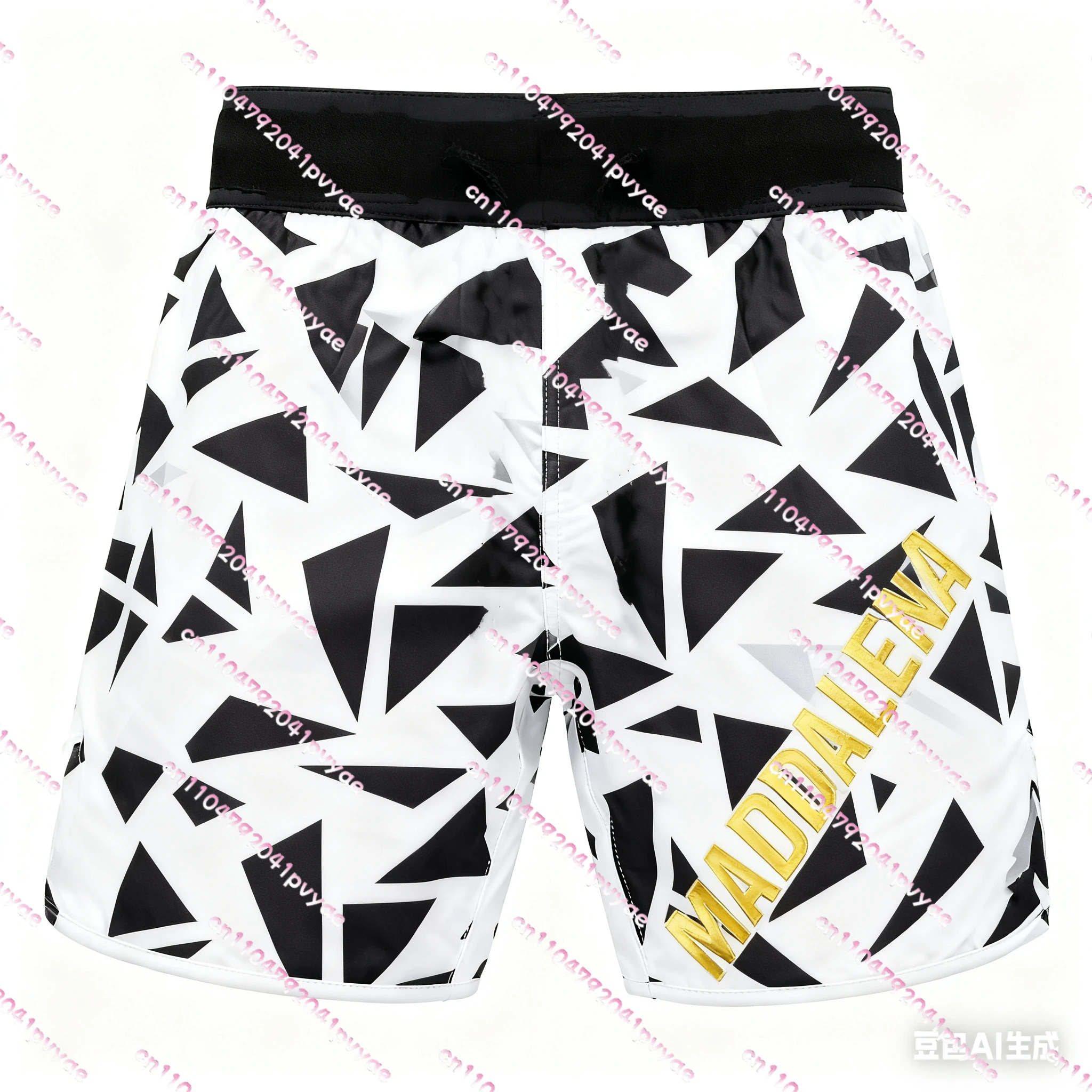 

New Retro DELLA MADDALENA Men's Wrestling Fighting Shorts Boxing Training Oversized Loose Breathable Speed Drying Shorts