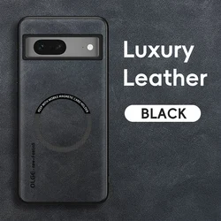 Magnetic Retro Leather Soft Case For Google Pixel 7 Pro 7A Pixel7 Pro Google7A Wireless Charging Phone Case Cover