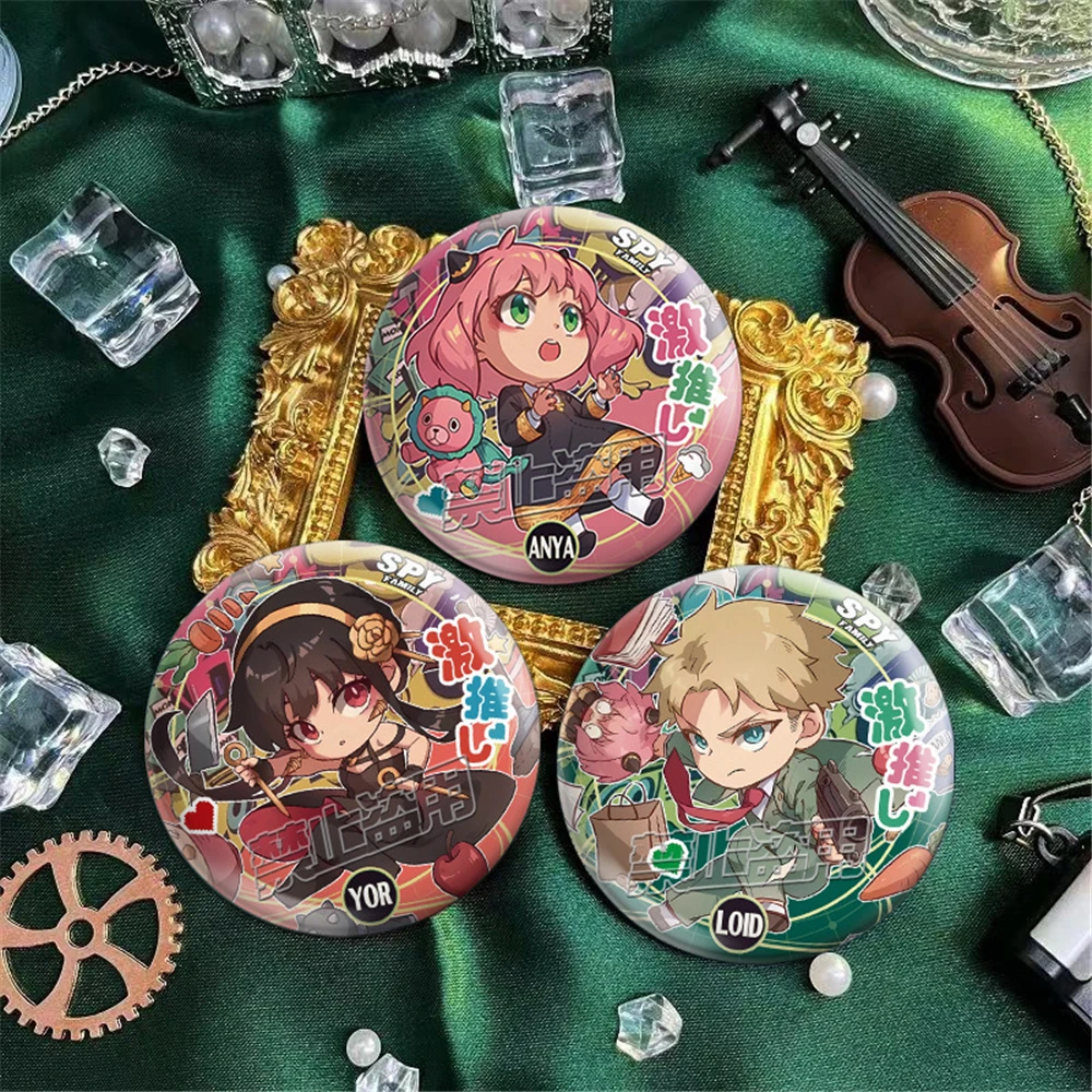 Anime SPY×FAMILY Twilight Loid Anya Yor Forger Briar Thorn Princess Cosplay Costume Badge Pin SPTE Tinplate Brooch Accessories