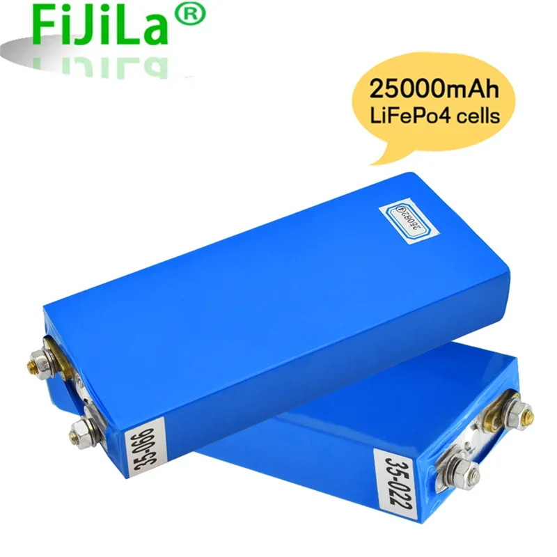 Novo baterias de 3.2v 25ah lifepo4, célula de 25000mah  lítio-ijzerfosfaat gipe ciclista para diy, 12v 24v 36v 48v energia-ups