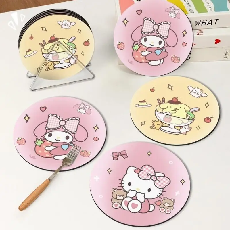 

Sanrio Hello Kitty Pudding Dog My Melody новый продукт хит продукта Coaster орнамент милый мультфильм на открытом воздухе кампус взрослый студент
