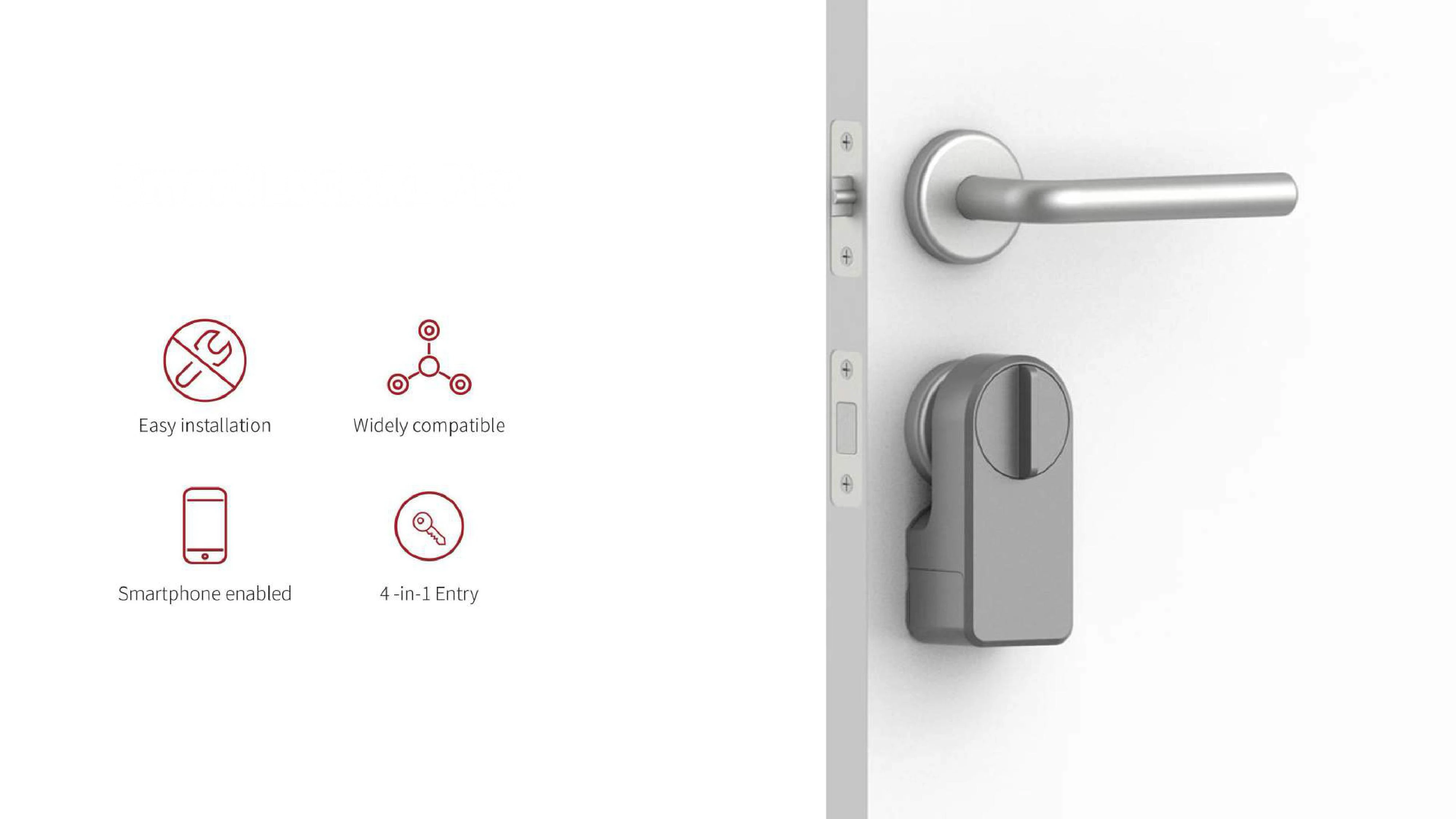 TUYA APP Bluetooth-compatible Smart Lock GIMDOW Password Lock Hotel Apartment Intelligent Sticker Installation  Electronic Lock