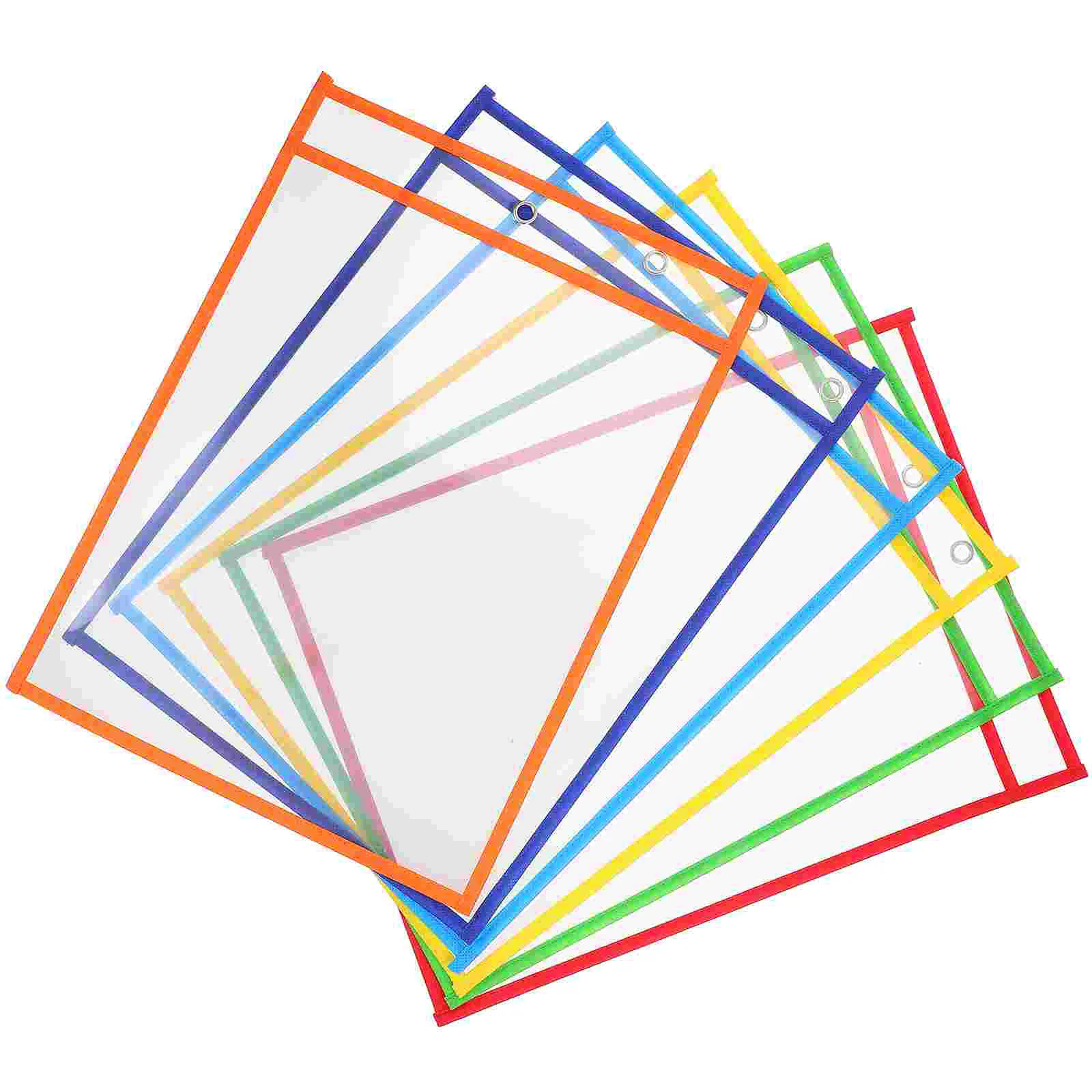 6pcs Scrapbook Paper  Organizer Multi-function File Holder Sleeve Practical Document Protectors plastic sleeves for paper