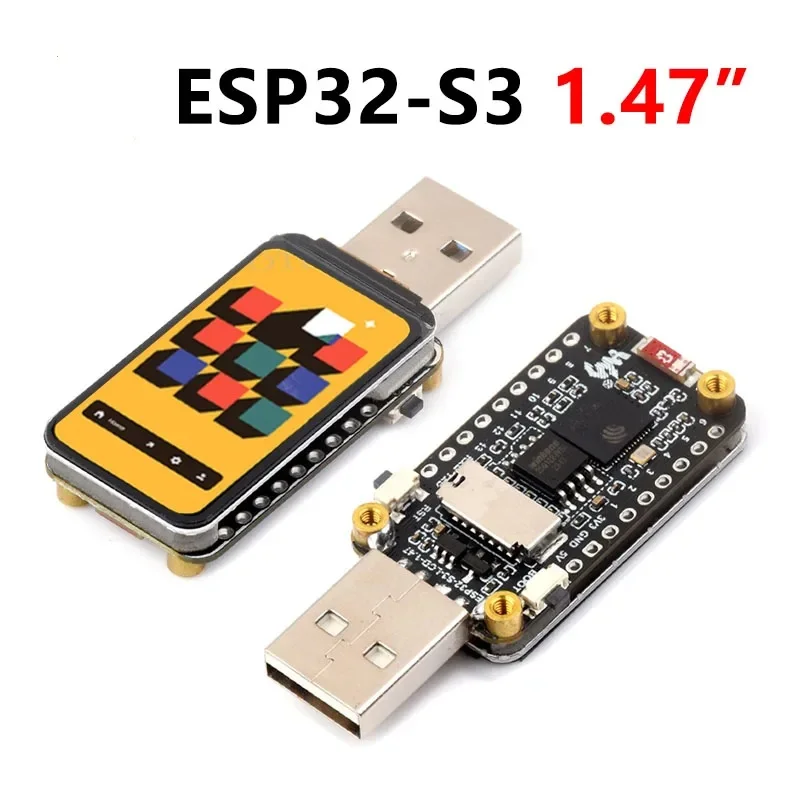 Waveshare ESP32-S3 1.47inch LCD Screen Display 172×320 Supports WiFi & Bluetooth ESP32-S3-LCD-1.47 RGB color LED