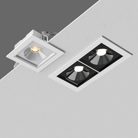 Square Dimmable Recessed LED COB Downlight Lamp 7W 12W 14W 24W AC85-265V Ceiling Spot Panel Bulbs For Home Hotel Store Lighting