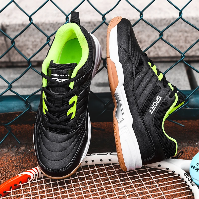 New men's women's badminton shoes lightweight lace-up shoes casual walking shoes table tennis shoes tennis shoes
