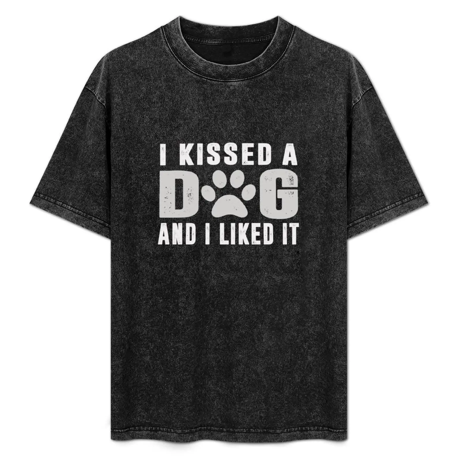 96 I kissed a dog and i liked it T-Shirt Plus Size Basic Short Sleeve Top