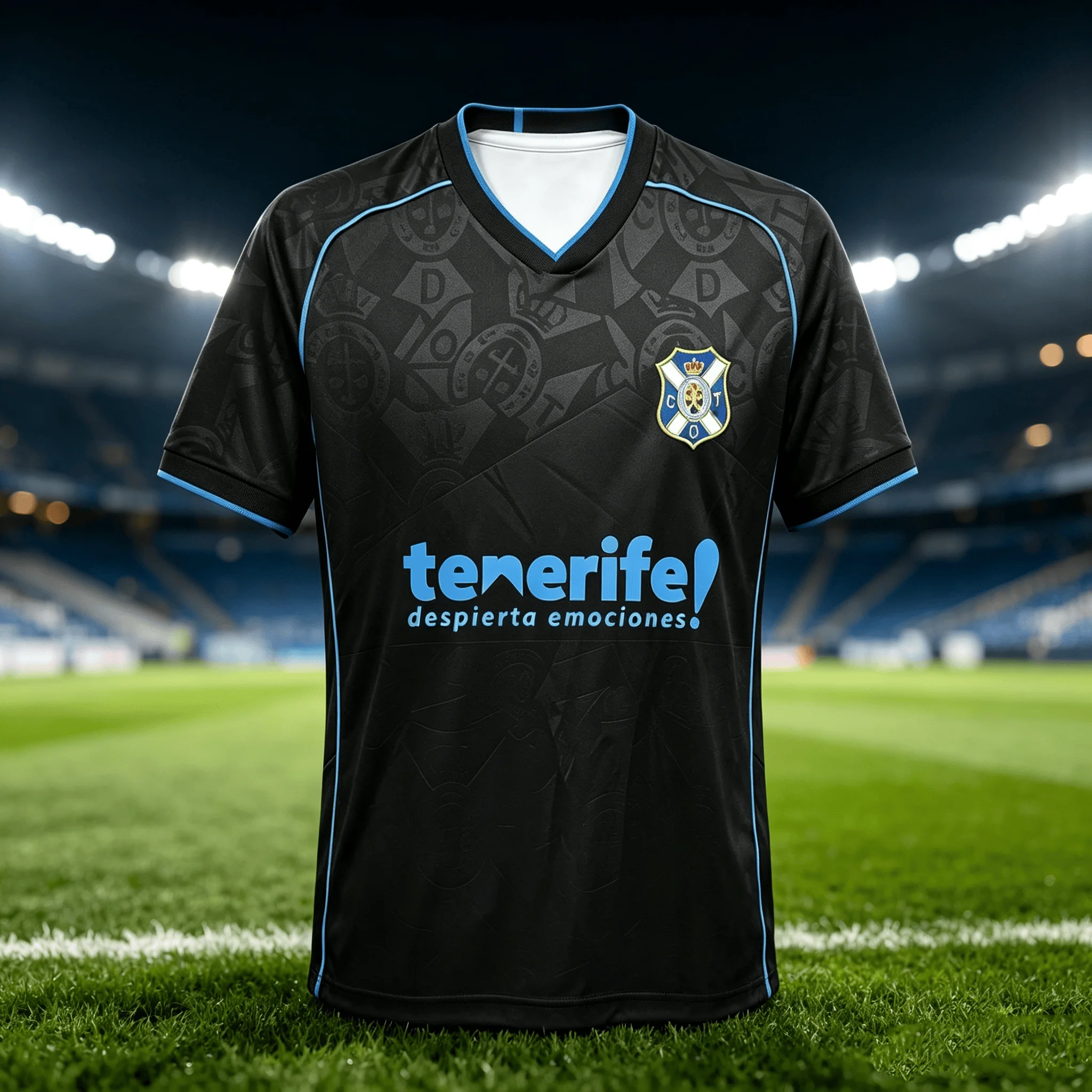 2026-27 Sommer Neues Teneriffa Fußballtrikot 3D-Druck Atmungsaktiv Schnelltrocknend Sportlich Herren Damen Match Sport Fußballtrikot – Detail 3