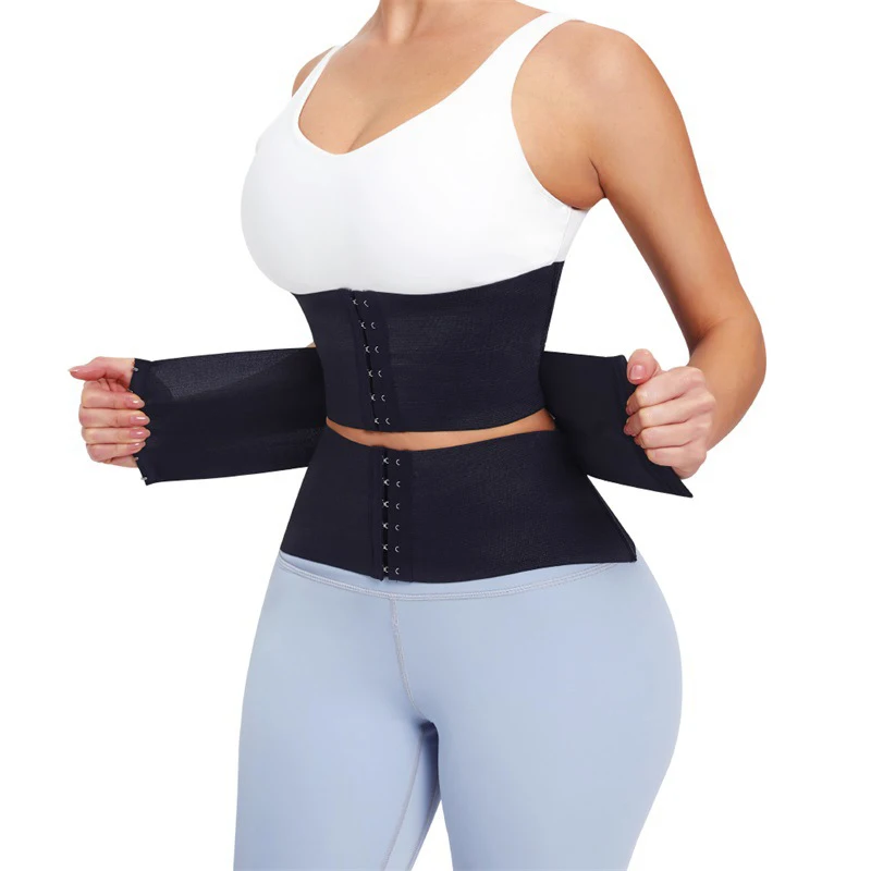 Women Waist Trainer Shapers Bandage Wrap Cinchers Lower Belly Fat Hourglass Body Shapewear Belly Band Weight Loss Sweat Girdle