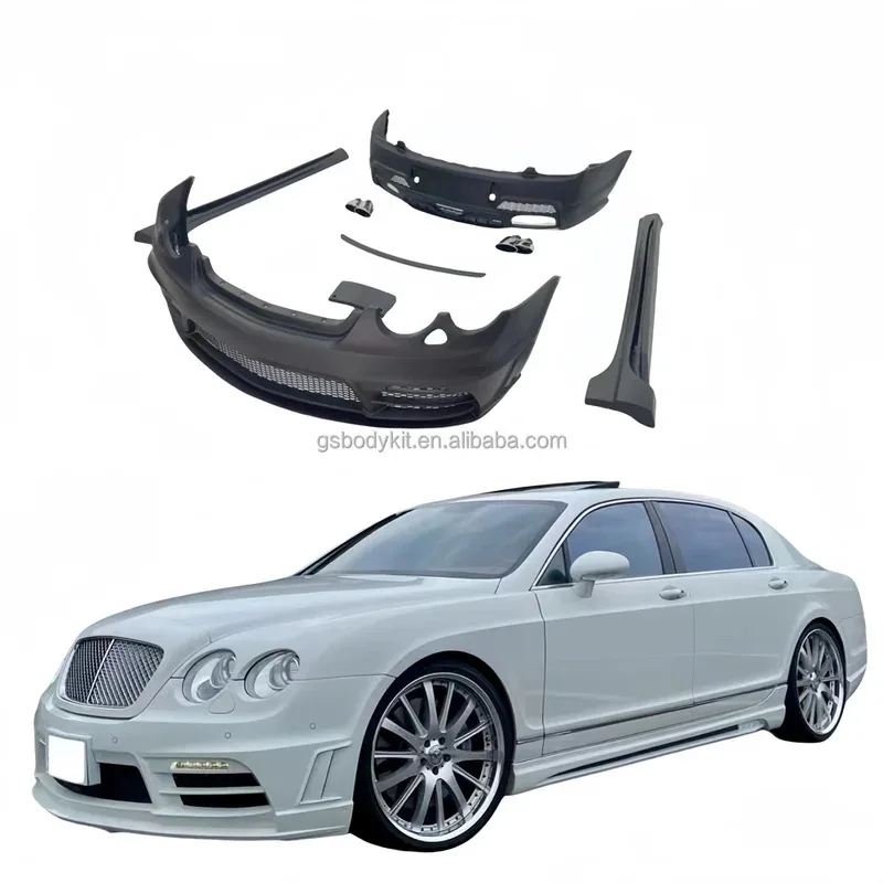 

WD Style Body Kit for Bentley Flying Spur Upgraded Front Bumper Side Skirts Rear Bumper Rear Spoiler Wing Tail Throat