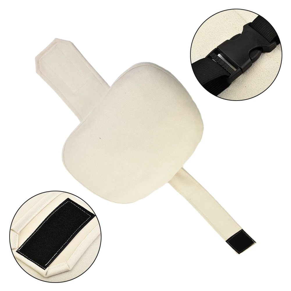 2Pcs For Mercedes Car Headrest Suede Fabric Beige For Mercedes-Benz Maybach Design S Class Ultra Soft Pillow