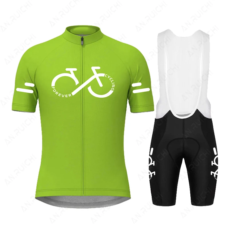 Orange Cycling Jersey Set 2023 Men Short Sleeve Cycling Clothing MTB Bike Uniform Ropa Maillot Ciclismo Summer Road Bicycle Wear