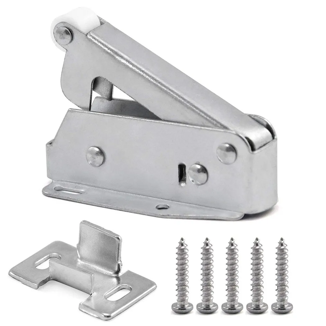 Practical Door Spring Catch Loft Professional Attic Auto Latch Catch Cupboard Door Hatch Latch Push To Open 2pc