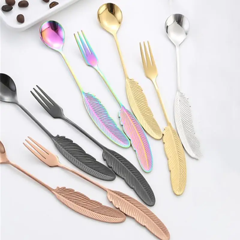 Creative Spoon Smooth And Easy To Clean Surface Durability Creative Handle Design Aging Stainless Steel Material Hanami