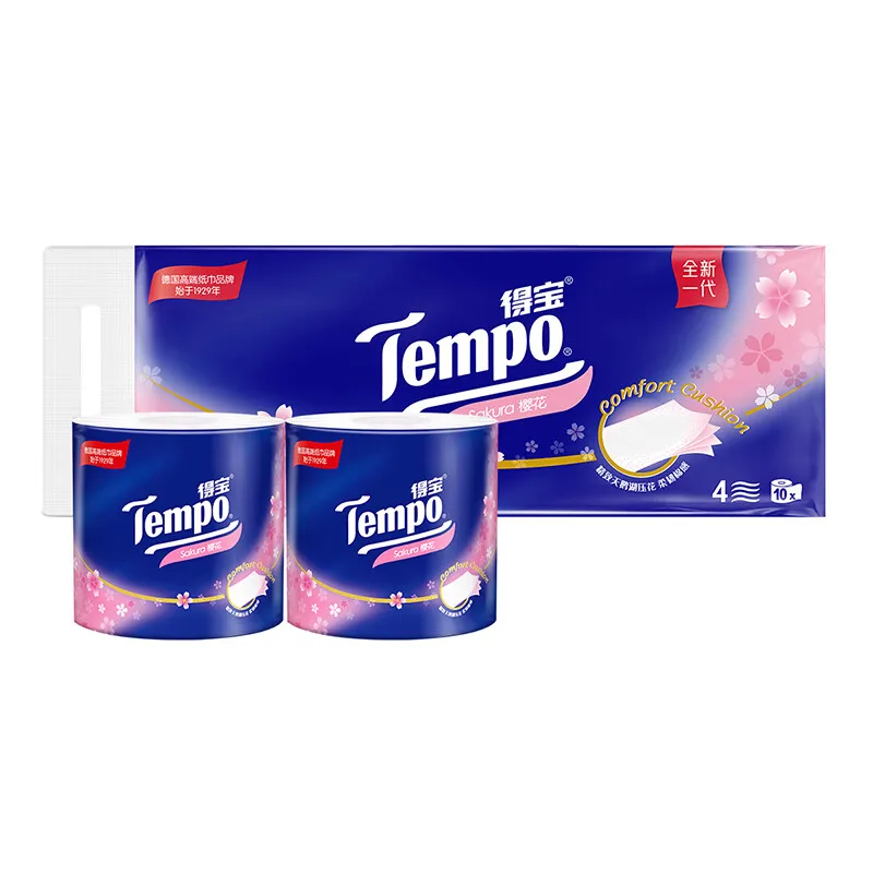 Thickened Sakura Scented 1600g Toilet Paper Bathroom Tissue Home Use Core Roll Paper No Fragrance Household Paper Products