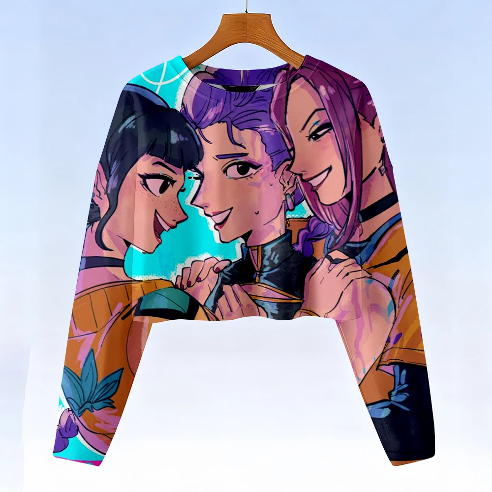 2026 Neu im modischen Stil Hoodie für Kinder, Kpop-Dämonenjäger, Kinder-Sweatshirt, süßer Tiger, Harajuku-Crop-Hoodie für Mädchen, Unisex