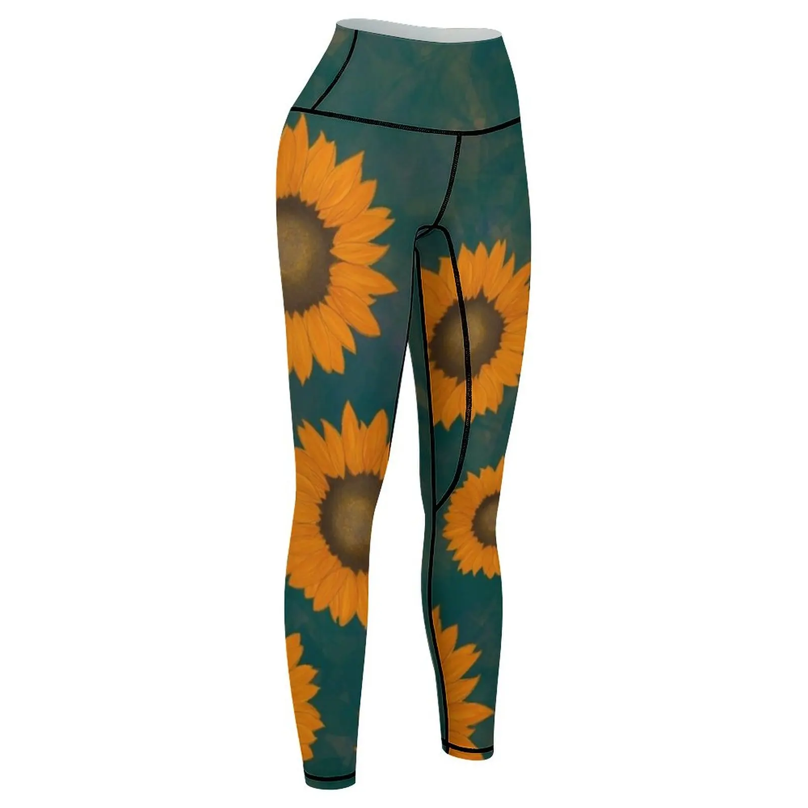 Floresta selvagem feminina esportes leggings, fitness harém calças, roupas exercício, ginásio leggings