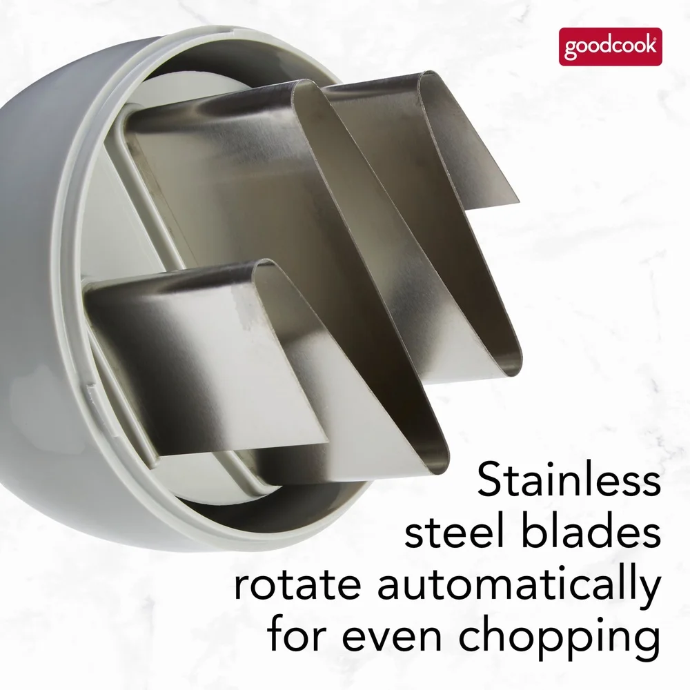 プロフードチョッパー自動ステンレス鋼の刃ワンタッチ野菜フルーツナットカッター滑り止めハンドルポータブルキッチンツール安全