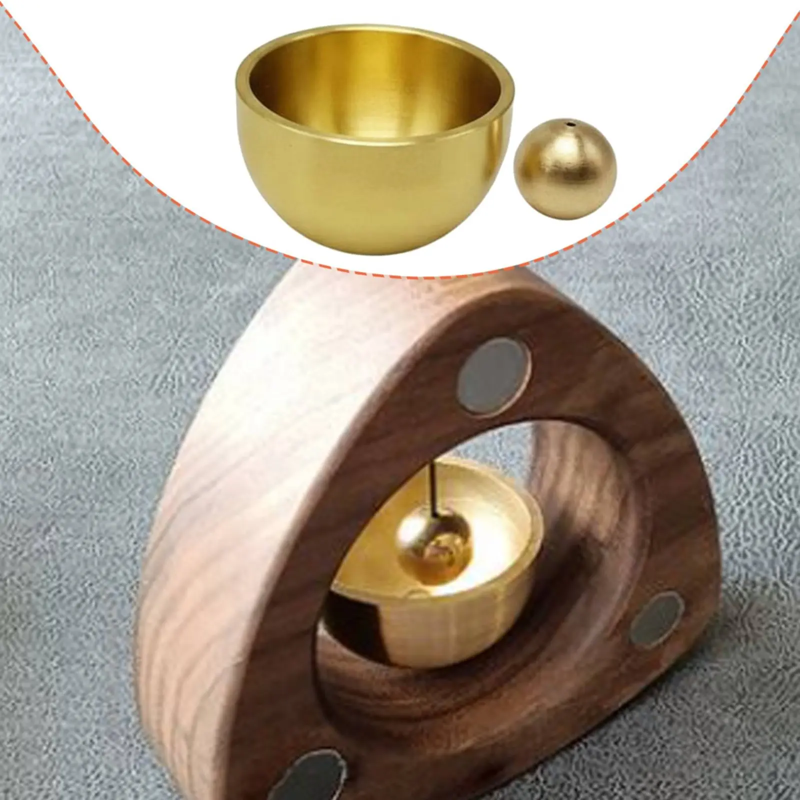 Japanese Design Door Tone Minimalist Design Brass Chime Brass Shopkeeper's Chime Pleasant Sound Attachable Entry Tone
