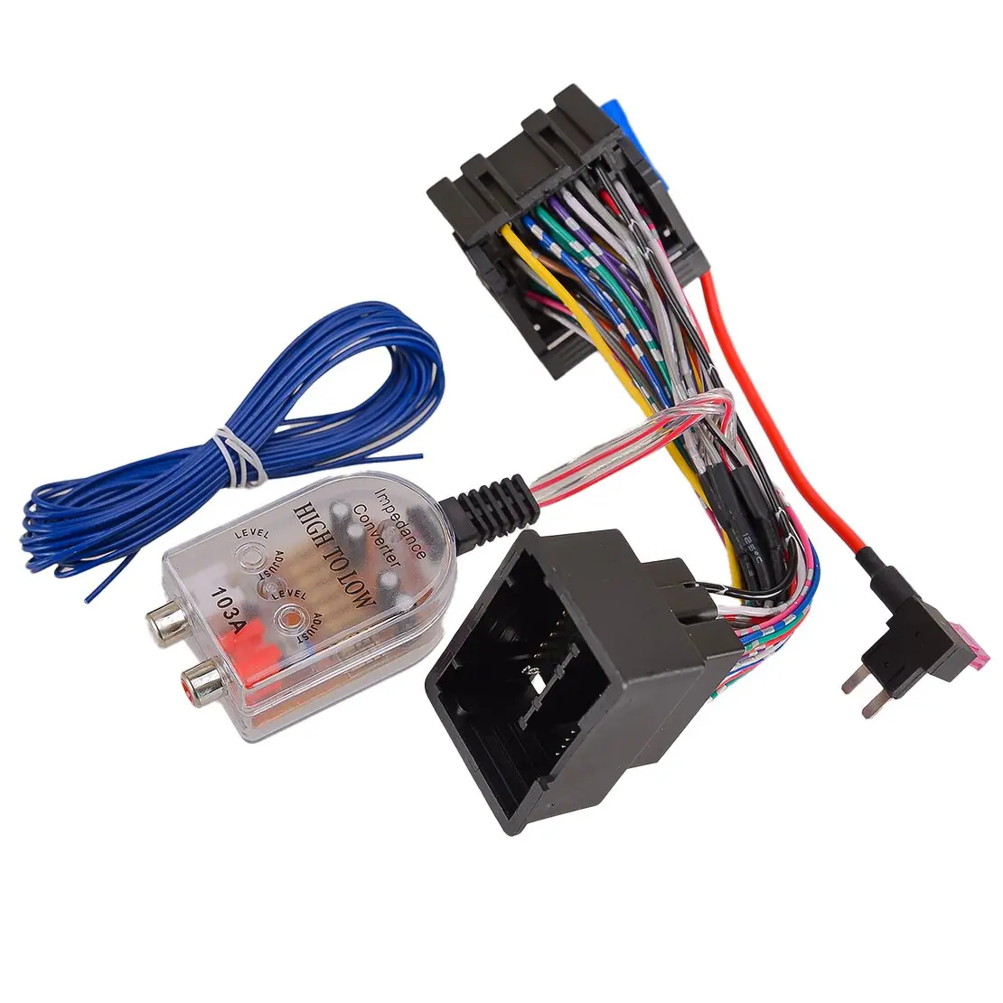 71-2106 Radio Add Amp Subwoofer Amplifier Adapter Plug Wire Harness Fit for Buick Chevrolet Camaro Cruze Equinox Express GMC
