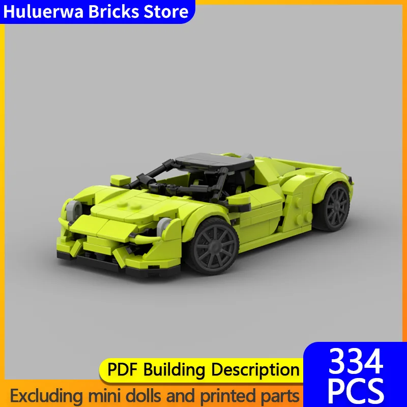 

Speed Racing Car Model MOC Building Bricks Spyder Top Tier Sports Car Modular Technology Children Holiday Gifts Assemble Toys