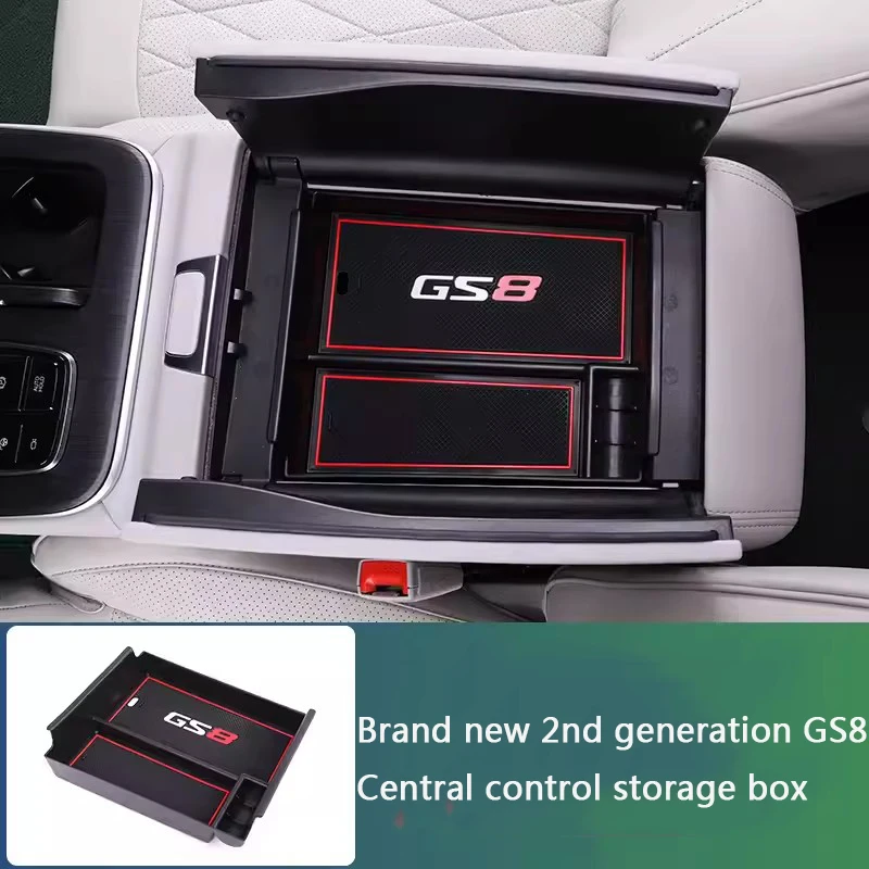 

For Trumpchi GAC GS8 2nd Gen 2022 2023 Storage Box Special Armrest Box Compartment Storage Box Car Styling Accessories