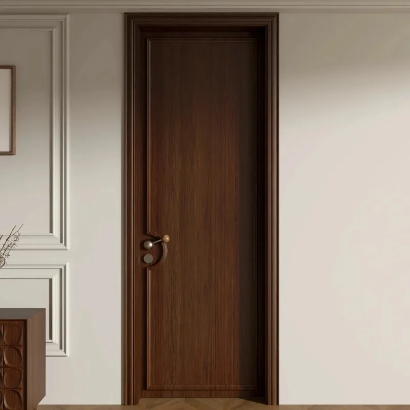 Simple semi-glass wooden door simple front door indoor garden simple bathroom kitchen bedroom