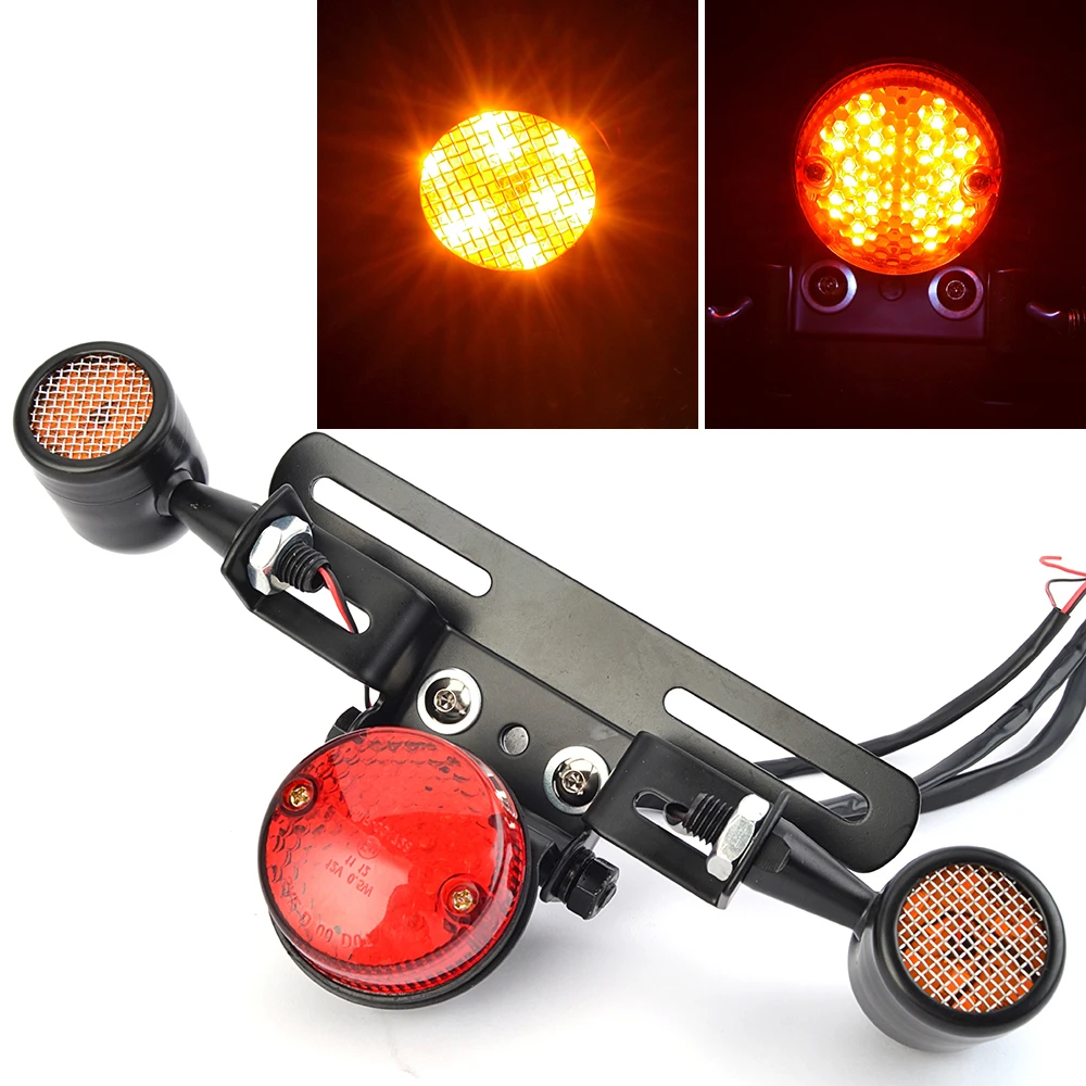

1 Set Motorcycle Tail Brake Stop Light Driving Light Brake Lamps Turn Signal Lamp Universal for Harley Honda Yamaha Suzuki