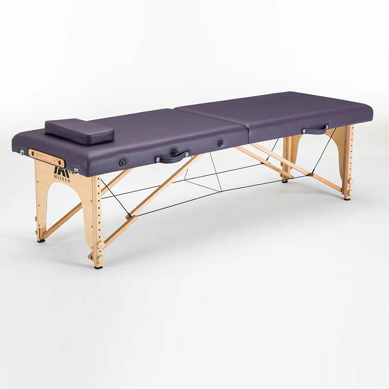 Lit cosmétique en bois pour pédicure, matelas de massage pliant, chaise longue, civière, meubles de beauté, MQ50MB