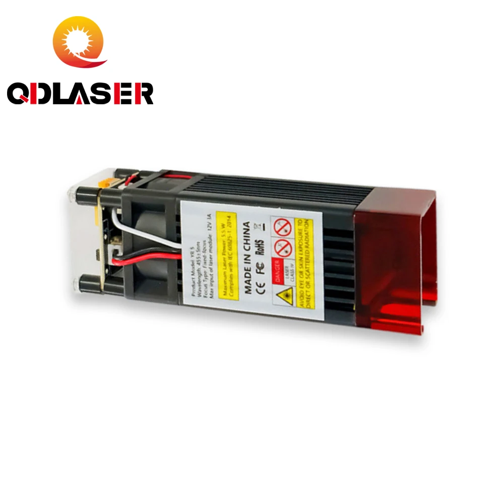 High Power Blue Laser Module 5/10/40W Laser Head Fixed Focus for Laser Engraver CNC Cutting Machine Wood Acrylic Engraving Tool