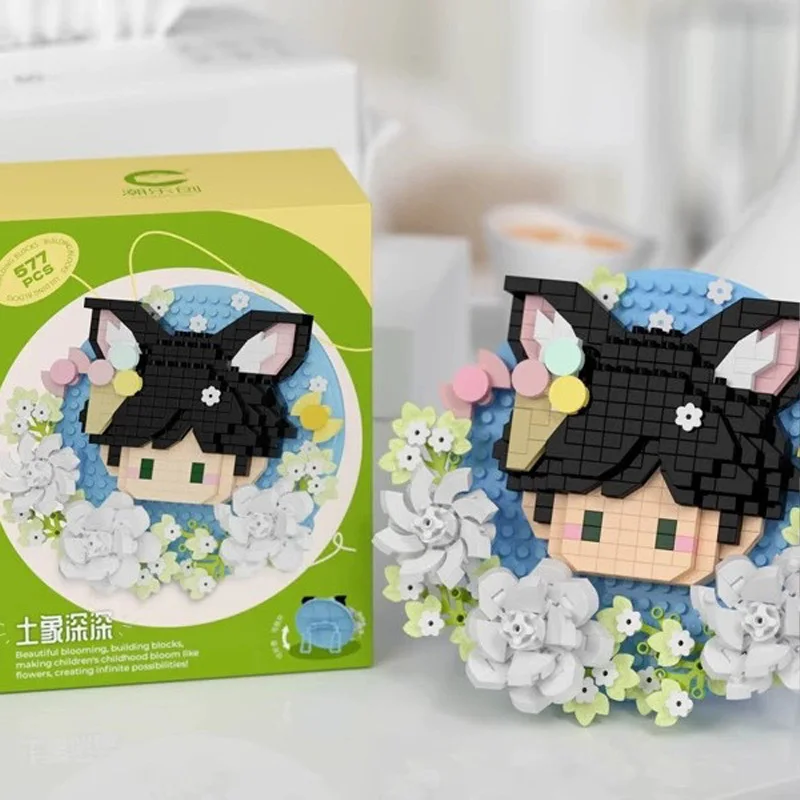 Love And Deepspace Sylus Rafayel Zayne Xavier Game Small Particle Building Blocks Pixel Figure Bricks Badge Display Stand Gift