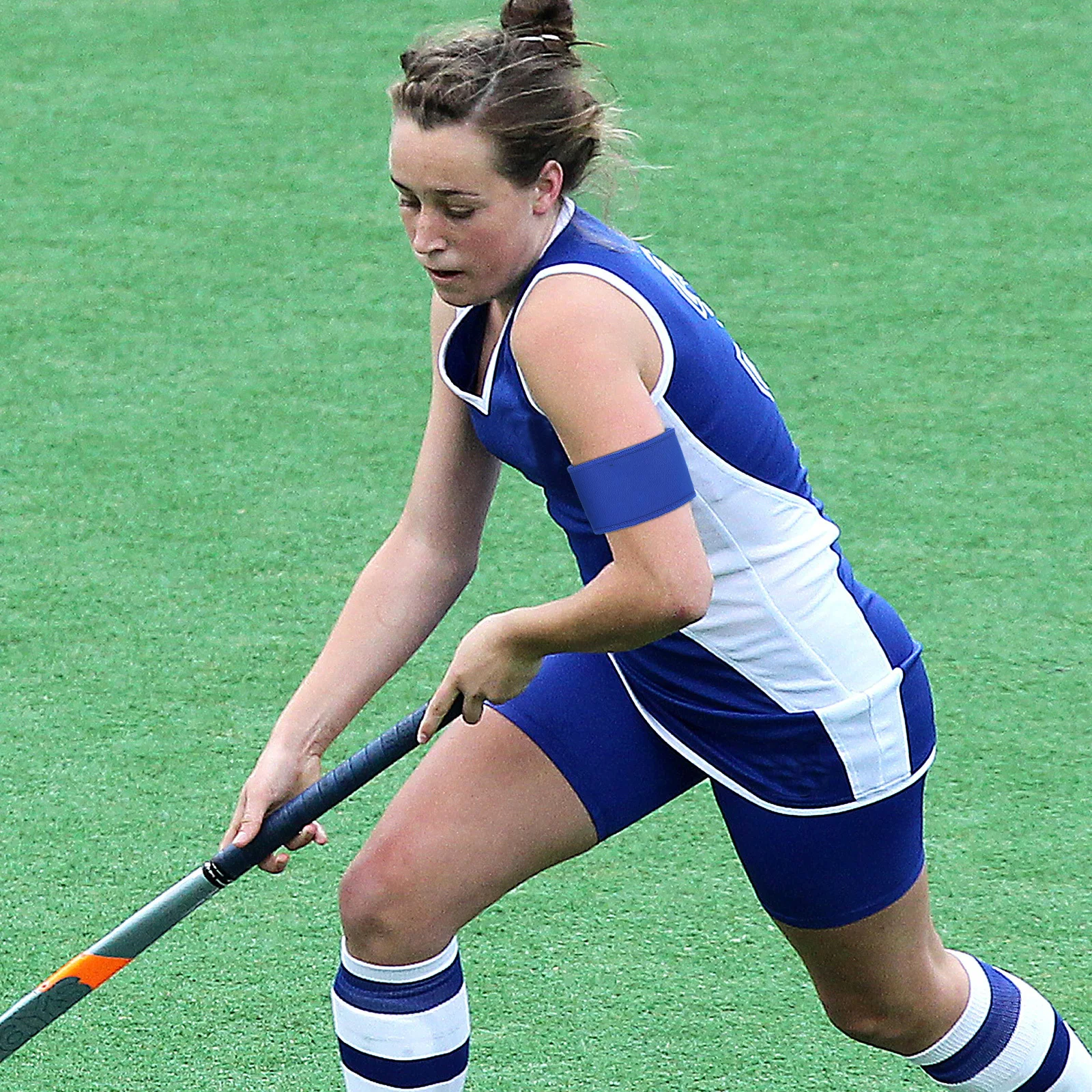 

3Pcs Football Captain Armbands Bright Color Elastic Adjustable Sports Leader Bands for Football Rugby Basketball Ice Hockey