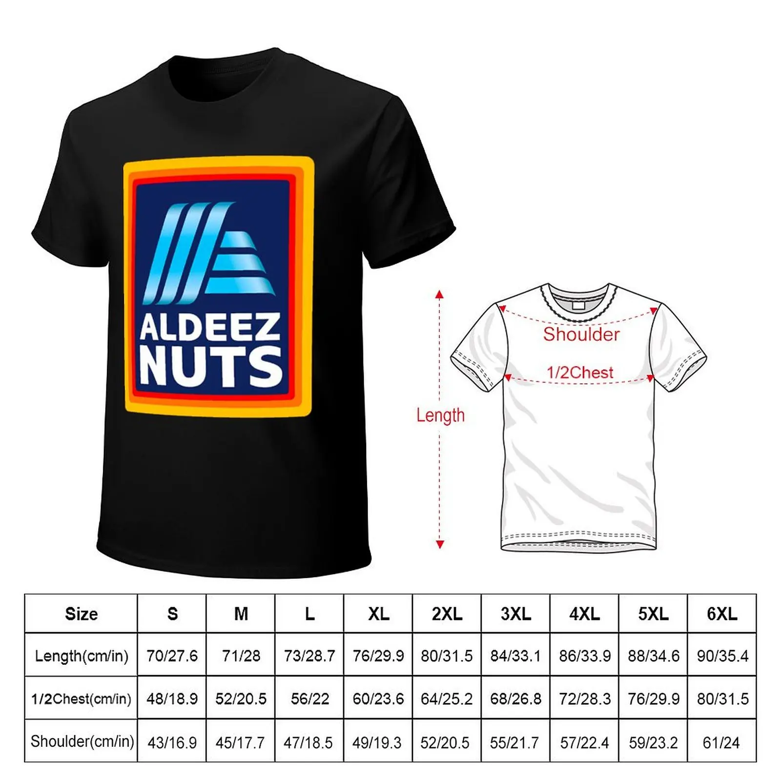 Aldeez Nuts T-Shirt Plus Size All Match Tee Shirt